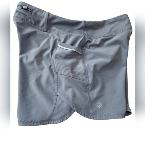 ATHLETA GIRL Teen SOLID RECORD BREAKER 3" SHORT Grey, size XXL/16 - Picture 2 of 6